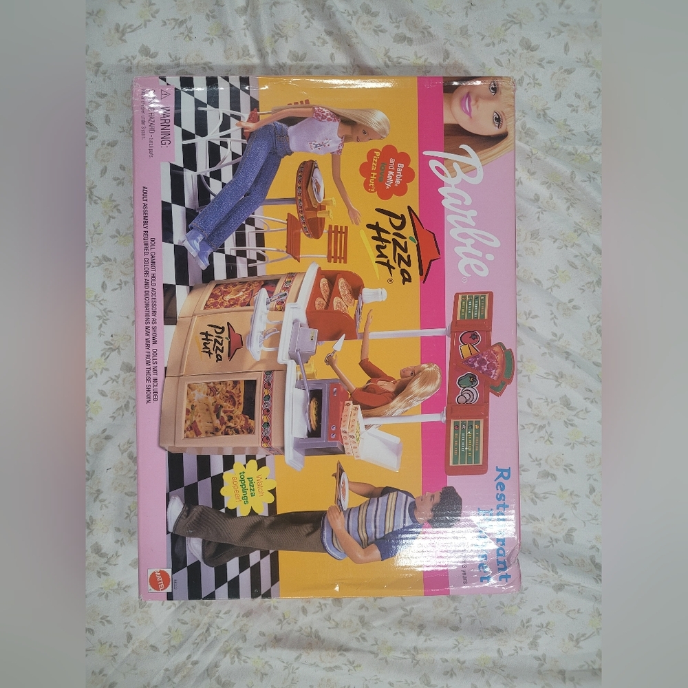 Vintage sealed barbie pizza hut set